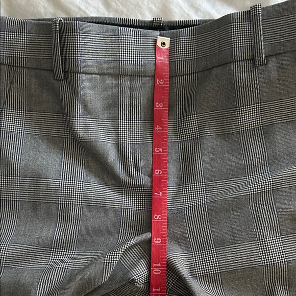 J. Crew Cameron Black and White Plaid Pants- 10 TALL - Picture 10 of 12